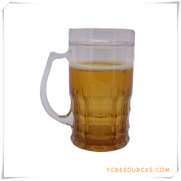 Double tasse givrée de mur tasse de bière de glace congelée pour des cadeaux promotionnels (HA09077-1)